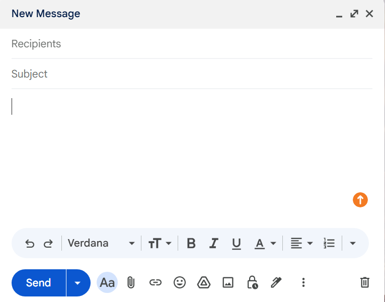 Compose a professional email in Gmail
